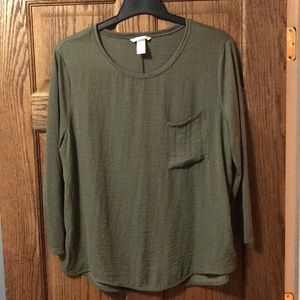 H&M olive green top